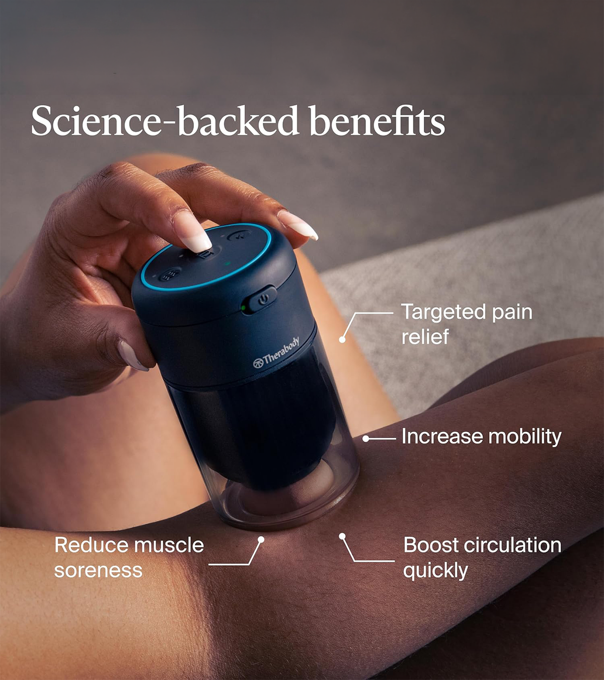 Therabody TheraCup Smart Cupping Device with Heat & Vibration | ThermaVibration Therapy | Buy Online India