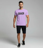 Men's "COACH" T-Shirt (Lavender) - wodarmour
