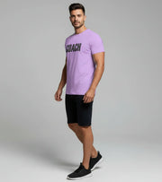 Men's "COACH" T-Shirt (Lavender) - wodarmour