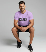 Men's "COACH" T-Shirt (Lavender) - wodarmour