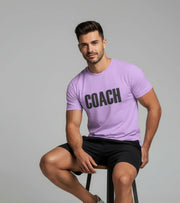 Men's "COACH" T-Shirt (Lavender) - wodarmour