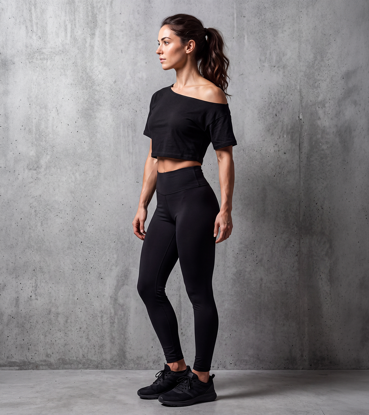 Women's Off-Shoulder Crop T-Shirt – image 7
