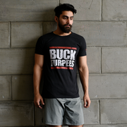 Men's Buck Furpees training T-shirt (Black) - wodarmour