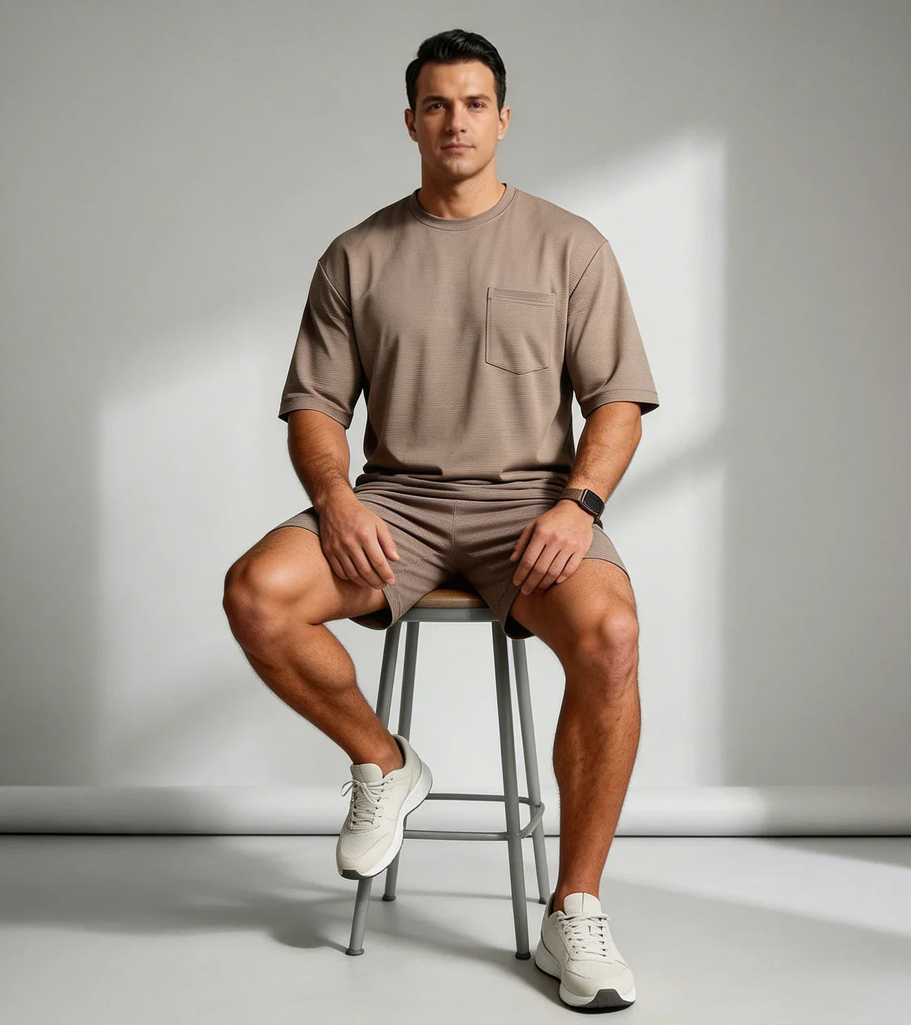 Men’s Textured T‑Shirt - wodarmour