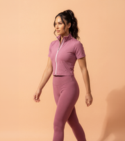 Active Short-Sleeve Top - Rosewood Pink - wodarmour