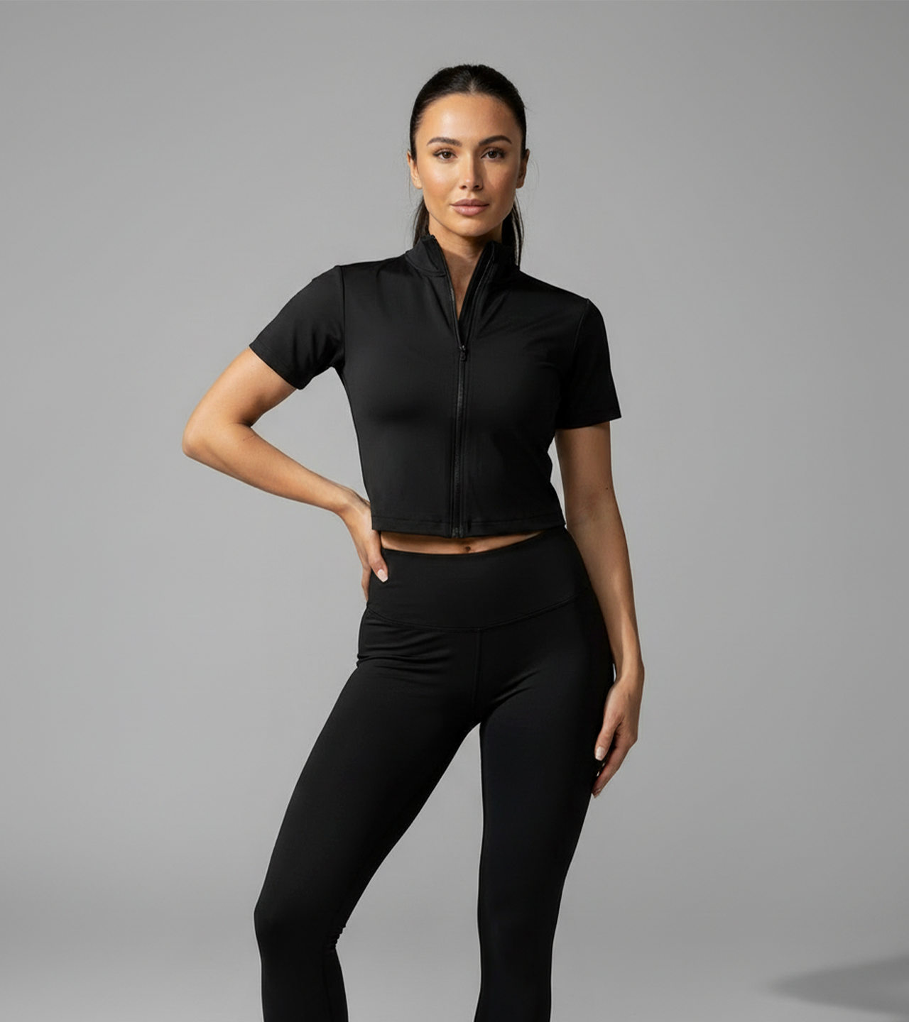 Active Short-Sleeve Top - Black