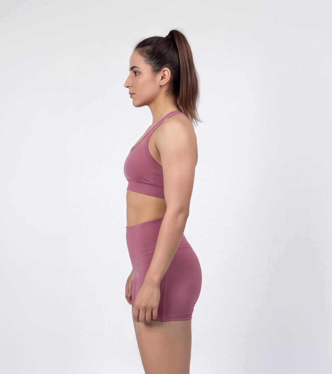 Aqua Flex Compression Shorts For Women - Rosewood Pink - wodarmour