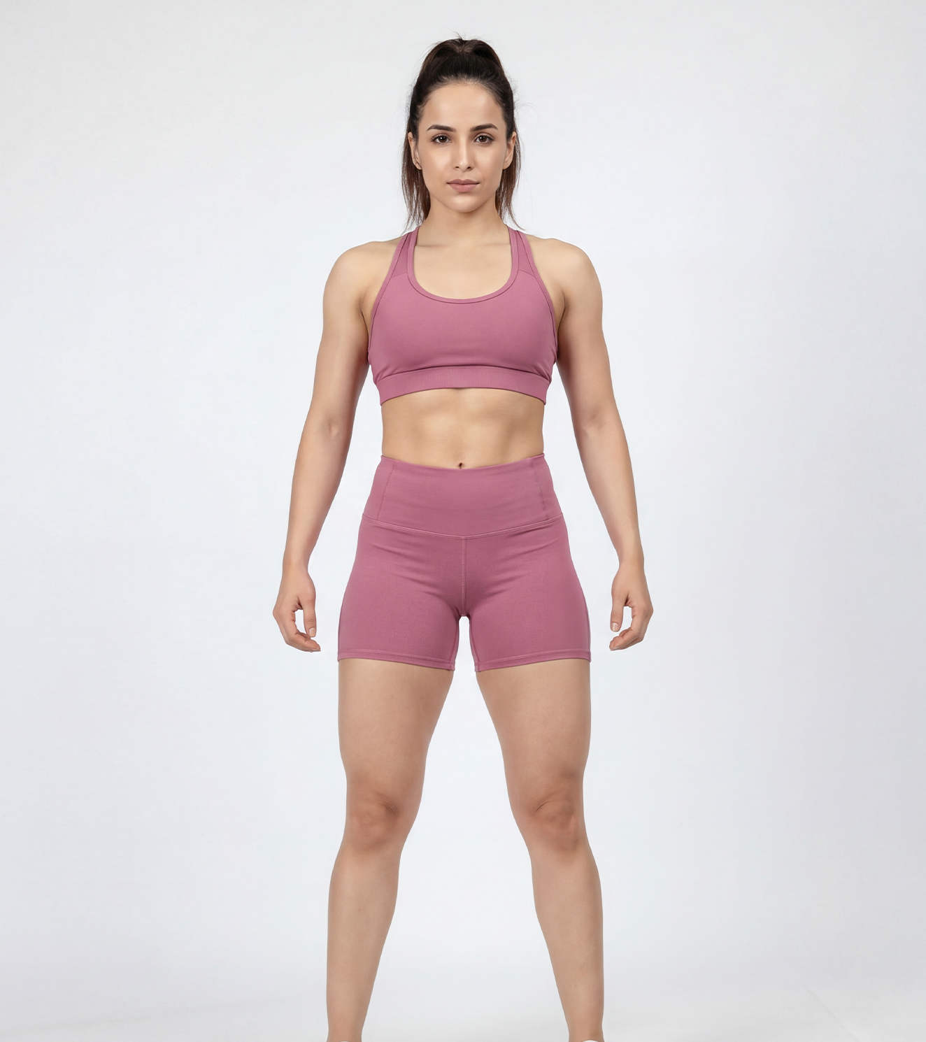 Aqua Flex Compression Shorts For Women - Rosewood Pink - wodarmour