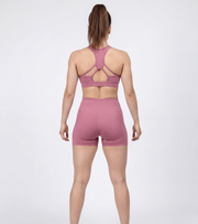 Aqua Flex Compression Shorts For Women - Rosewood Pink - wodarmour