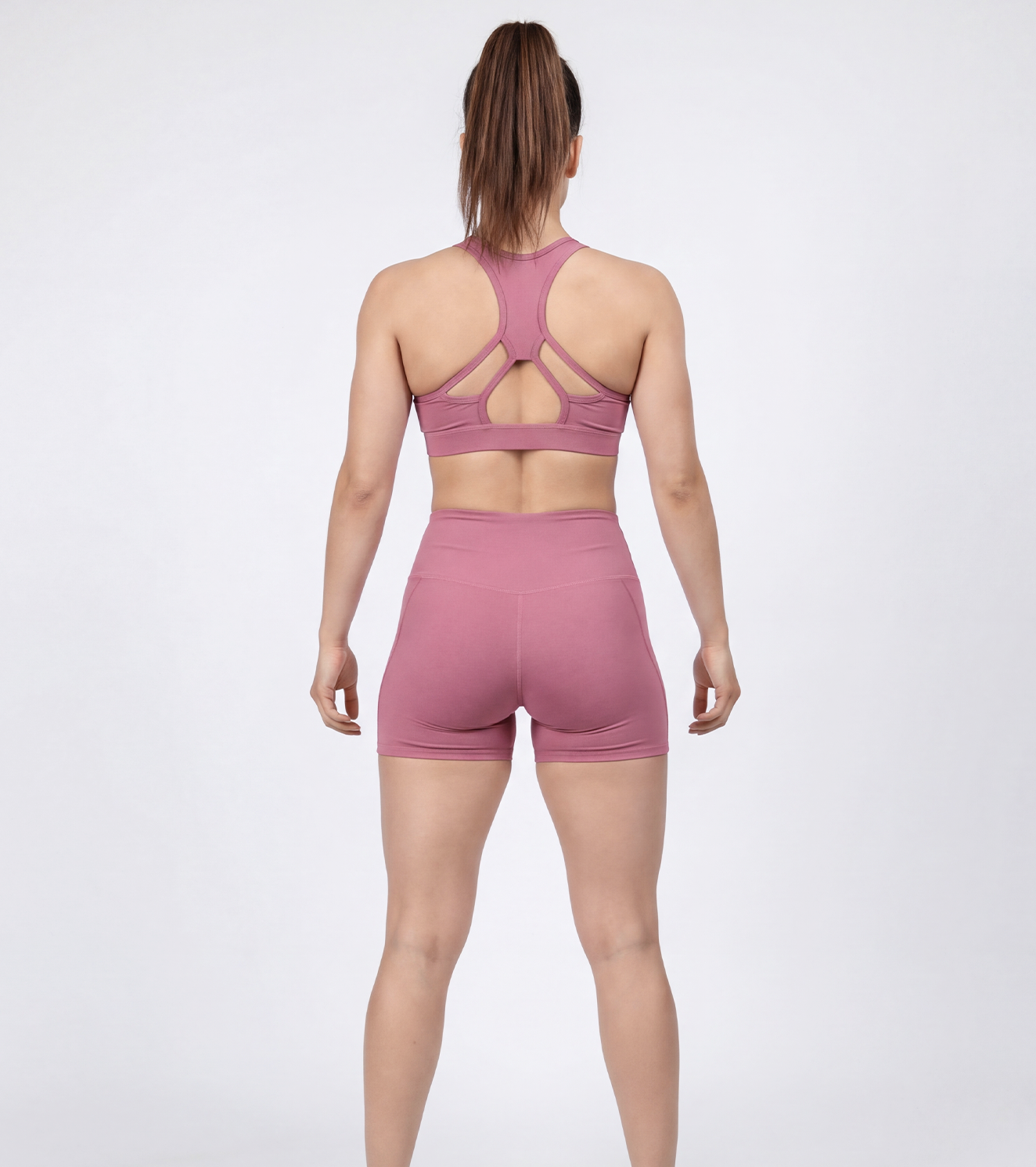 Aqua Flex Compression Shorts For Women - Rosewood Pink - wodarmour