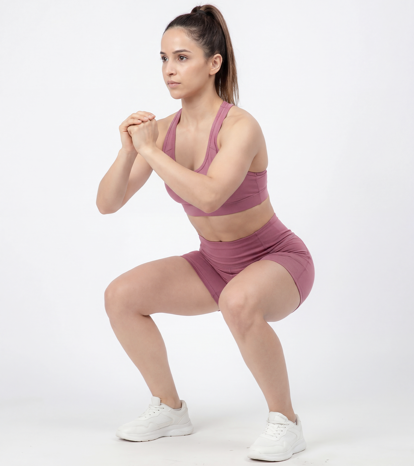 Aqua Flex Compression Shorts For Women - Rosewood Pink - wodarmour