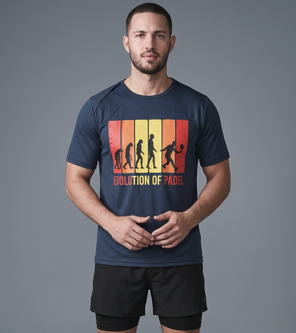 WOD Armour 'EVOLUTION OF PADEL' Dry-Fit T-Shirt