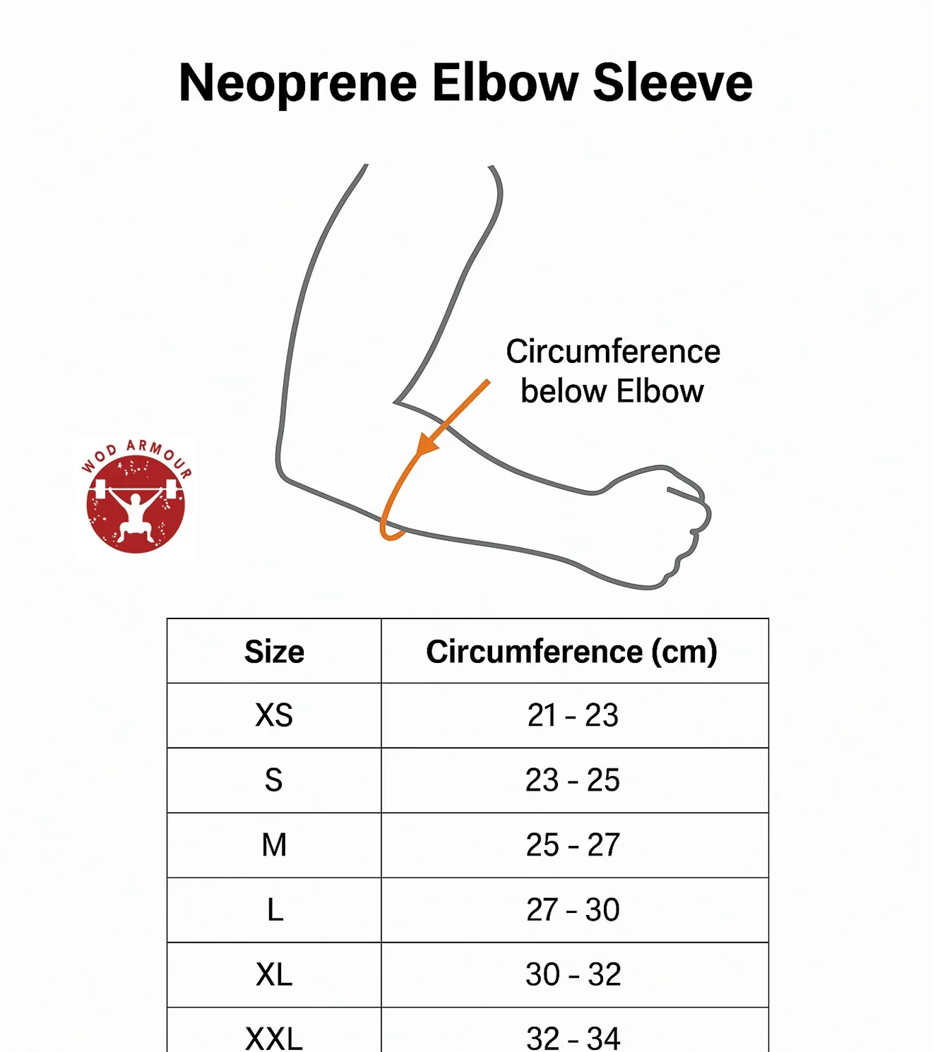 WOD Armour elbow sleeve (7MM)