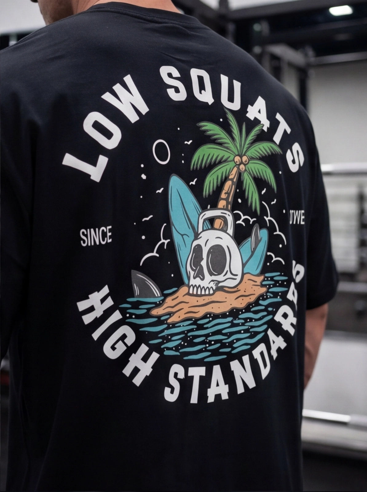 Men's Low squat Oversized T-shirt - wodarmour