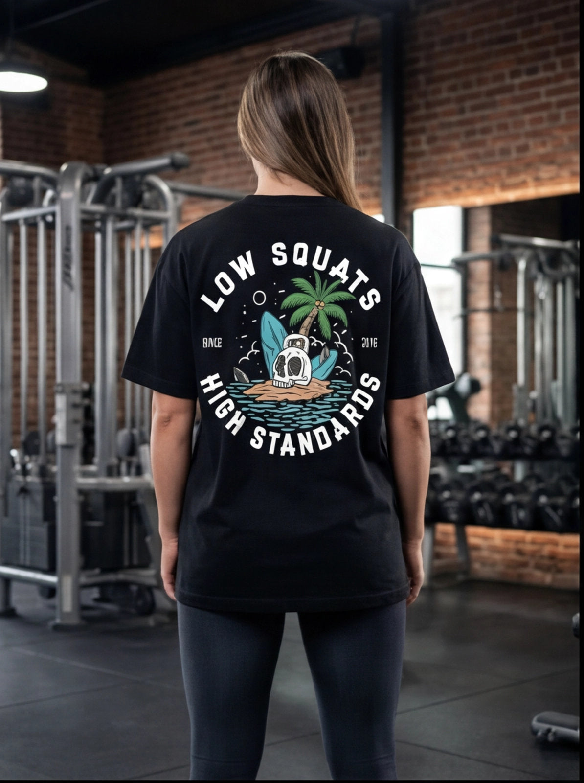 Women's LOW SQUATS HIGH STANDARDS Oversized Tshirt