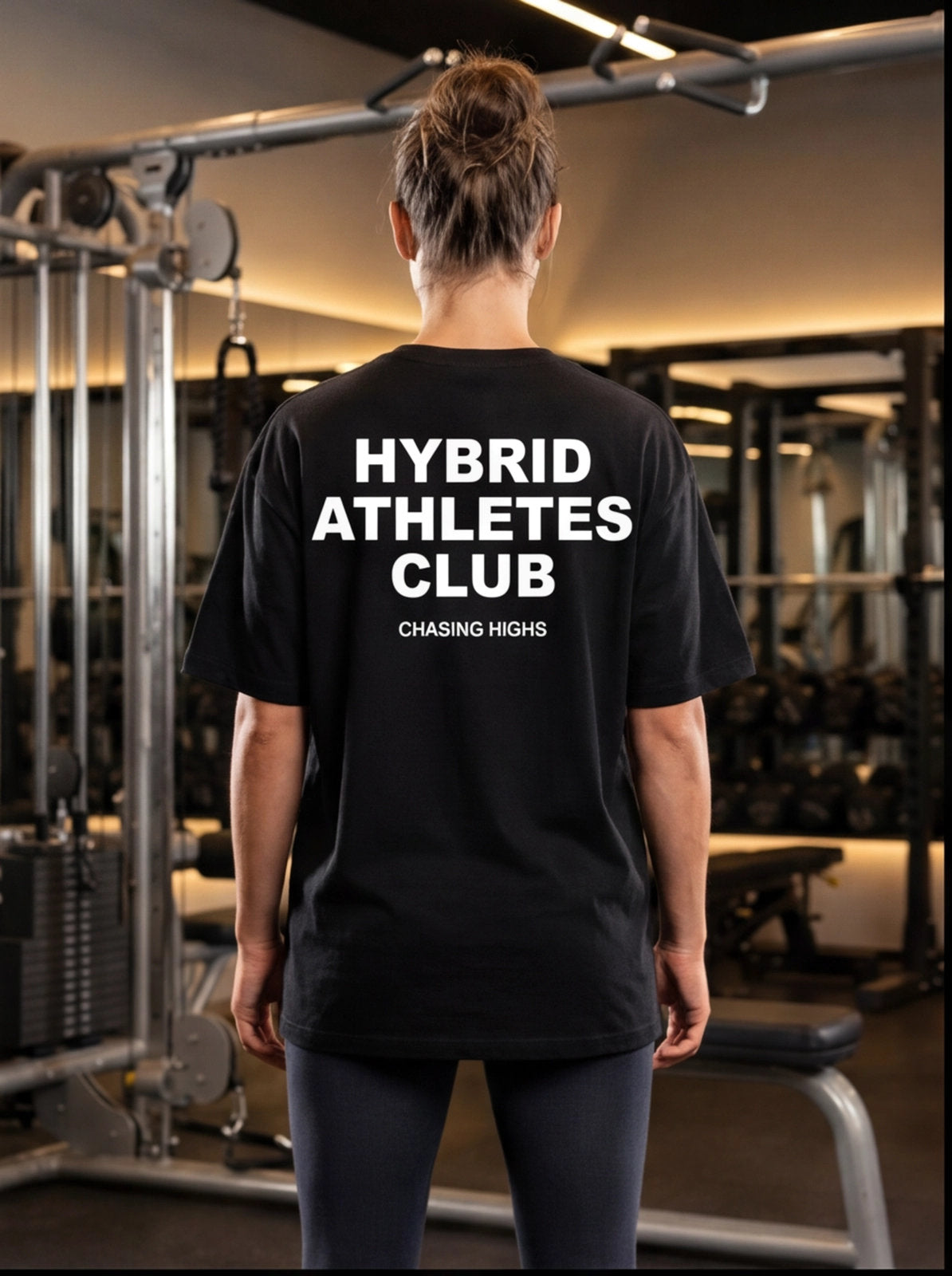 Women's HYBRID ATHLETES CLUB Oversized Tshirt