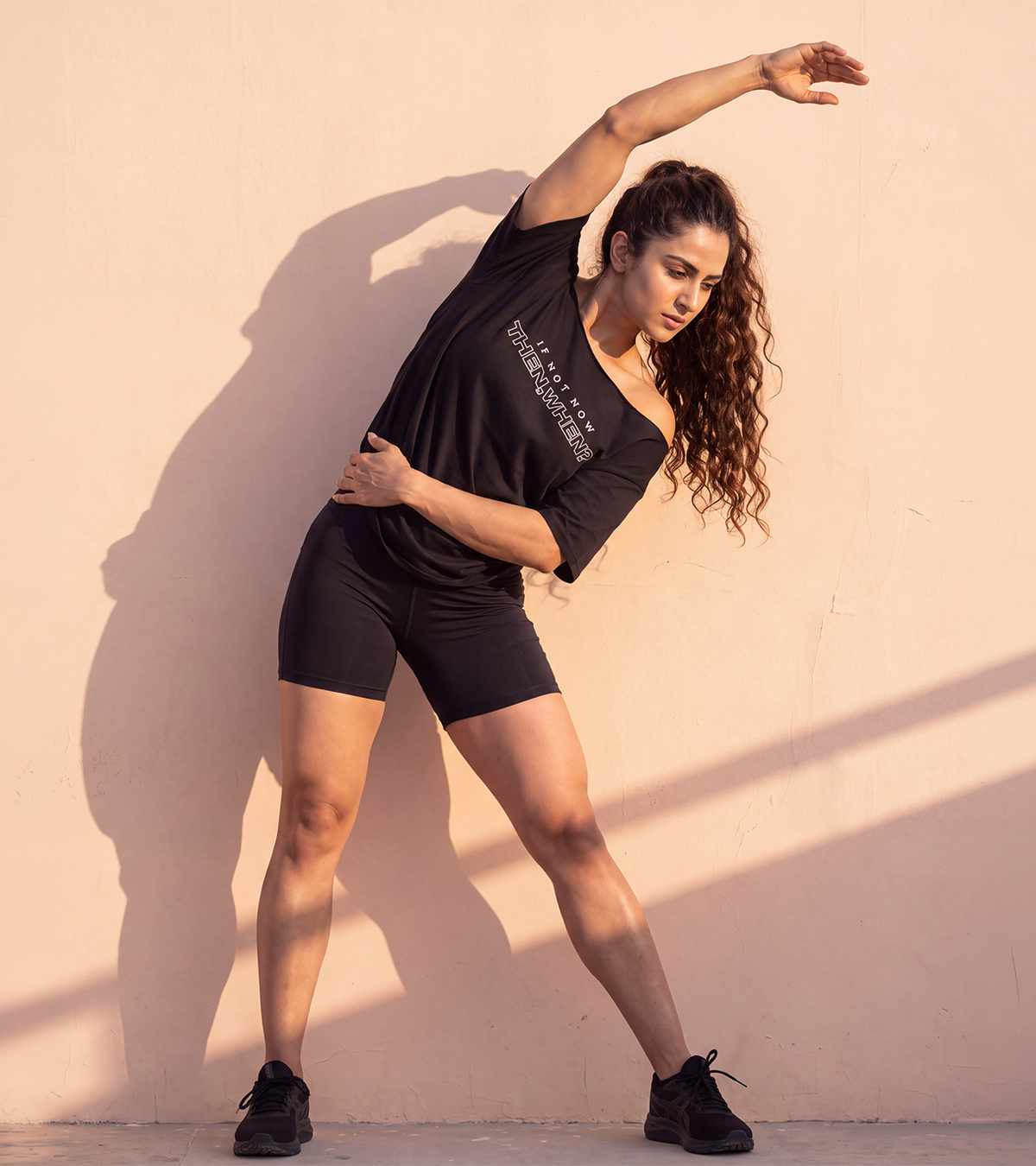Women's Off-Shoulder THEN WHEN T-Shirt – image 5