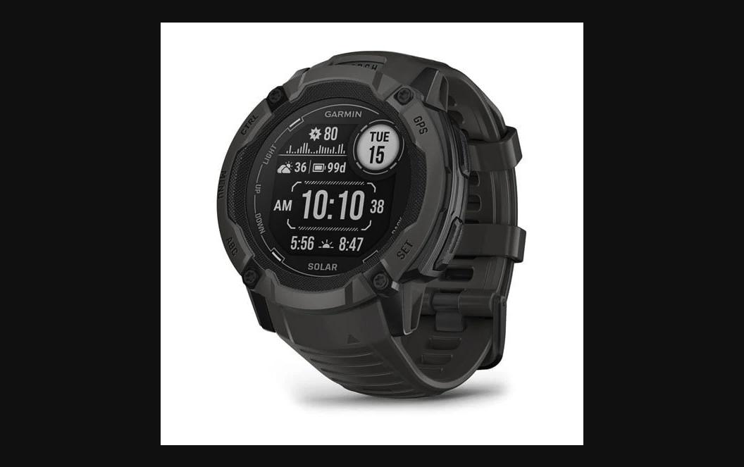 Garmin Instinct 2X Solar - Rugged GPS Smartwatch with Solar Charging & Built-in Flashlight