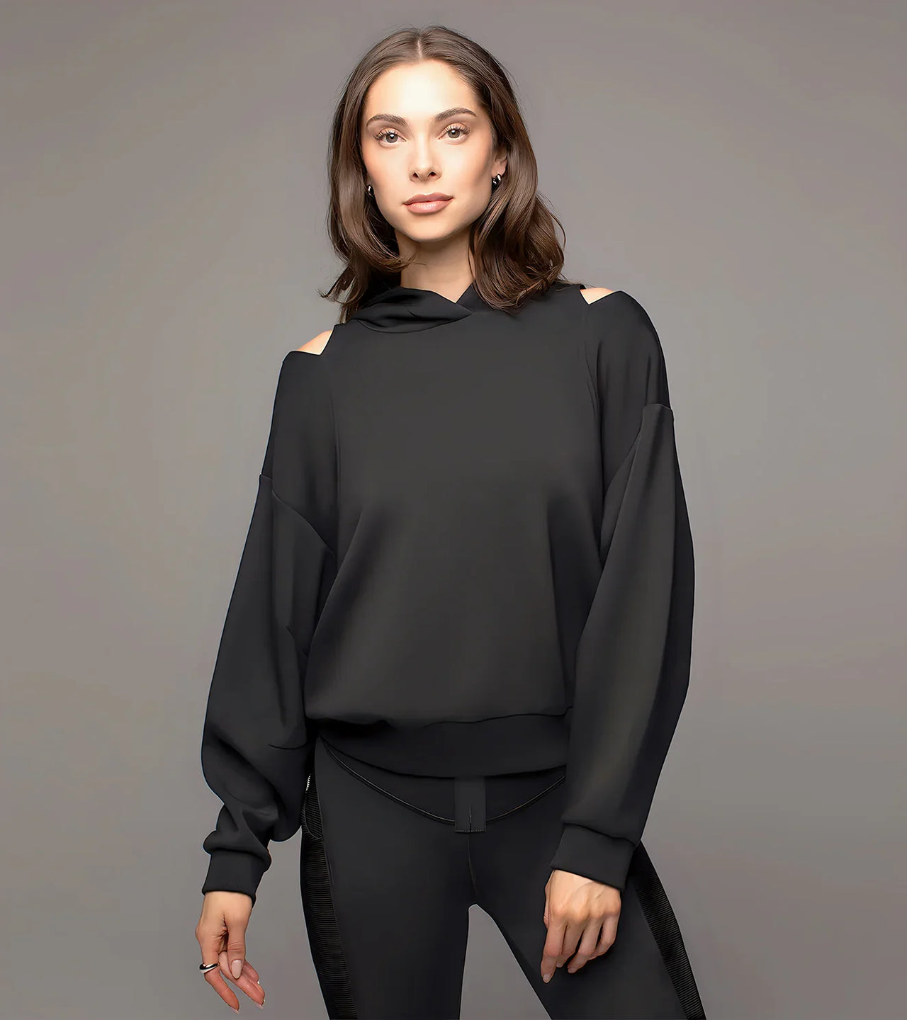 Evoke Cut-Out Fleece Hoodie