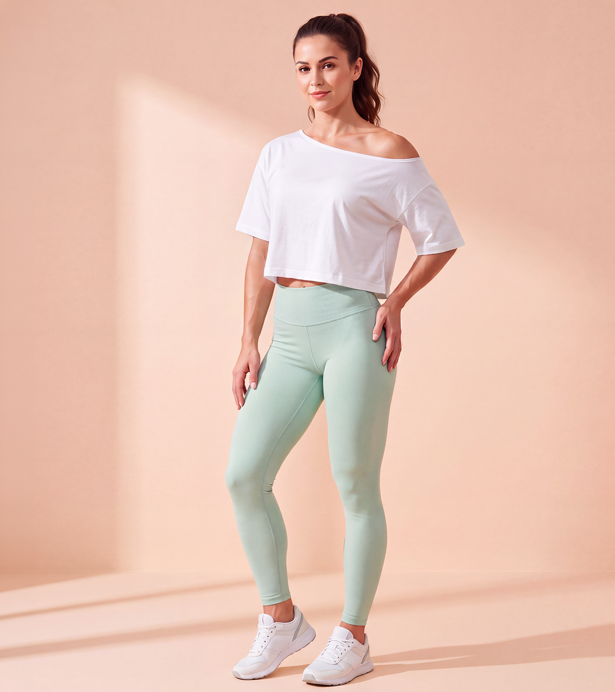 Women's Off-Shoulder Crop T-Shirt – image 12