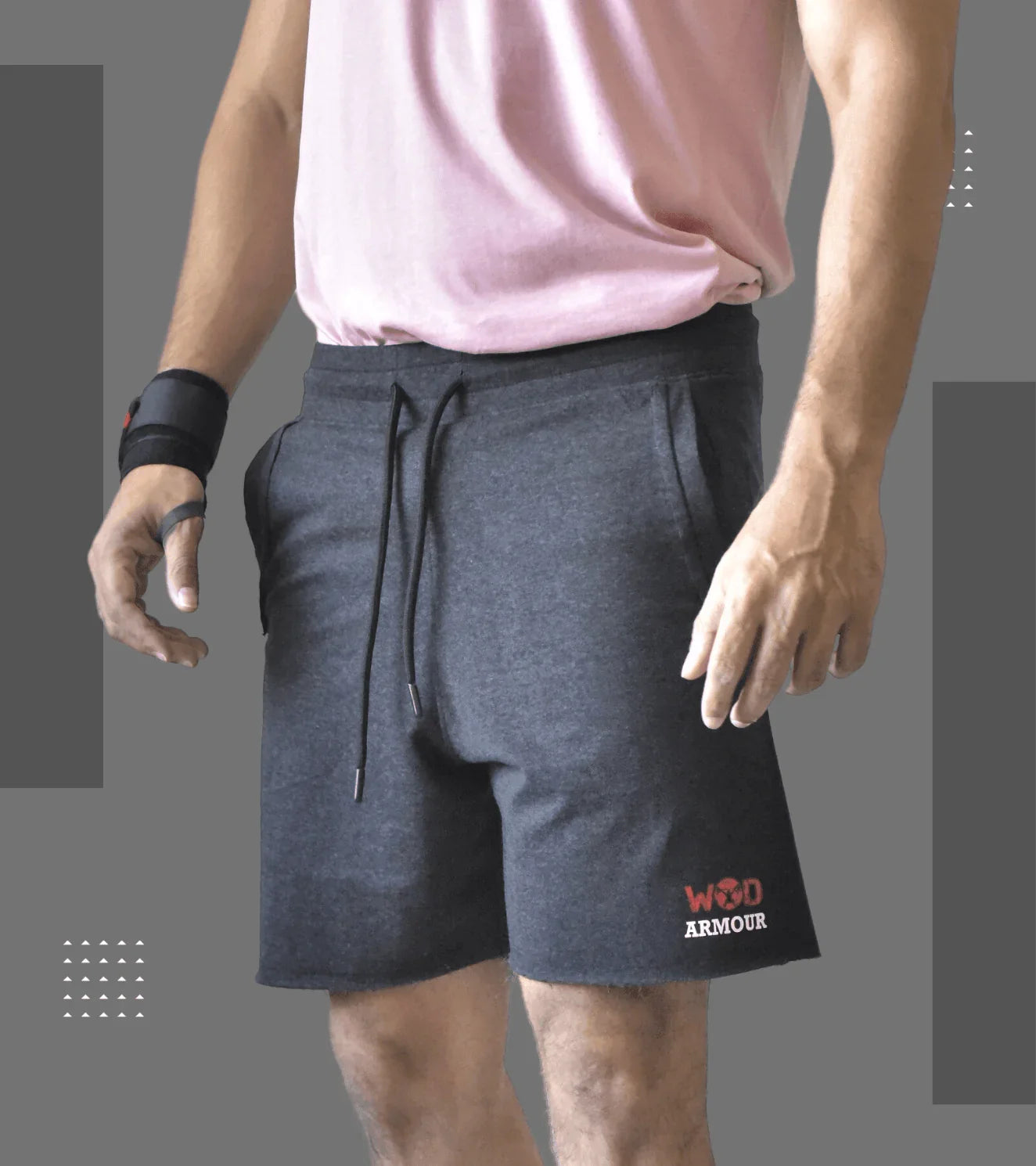 Mens cotton 2025 workout shorts