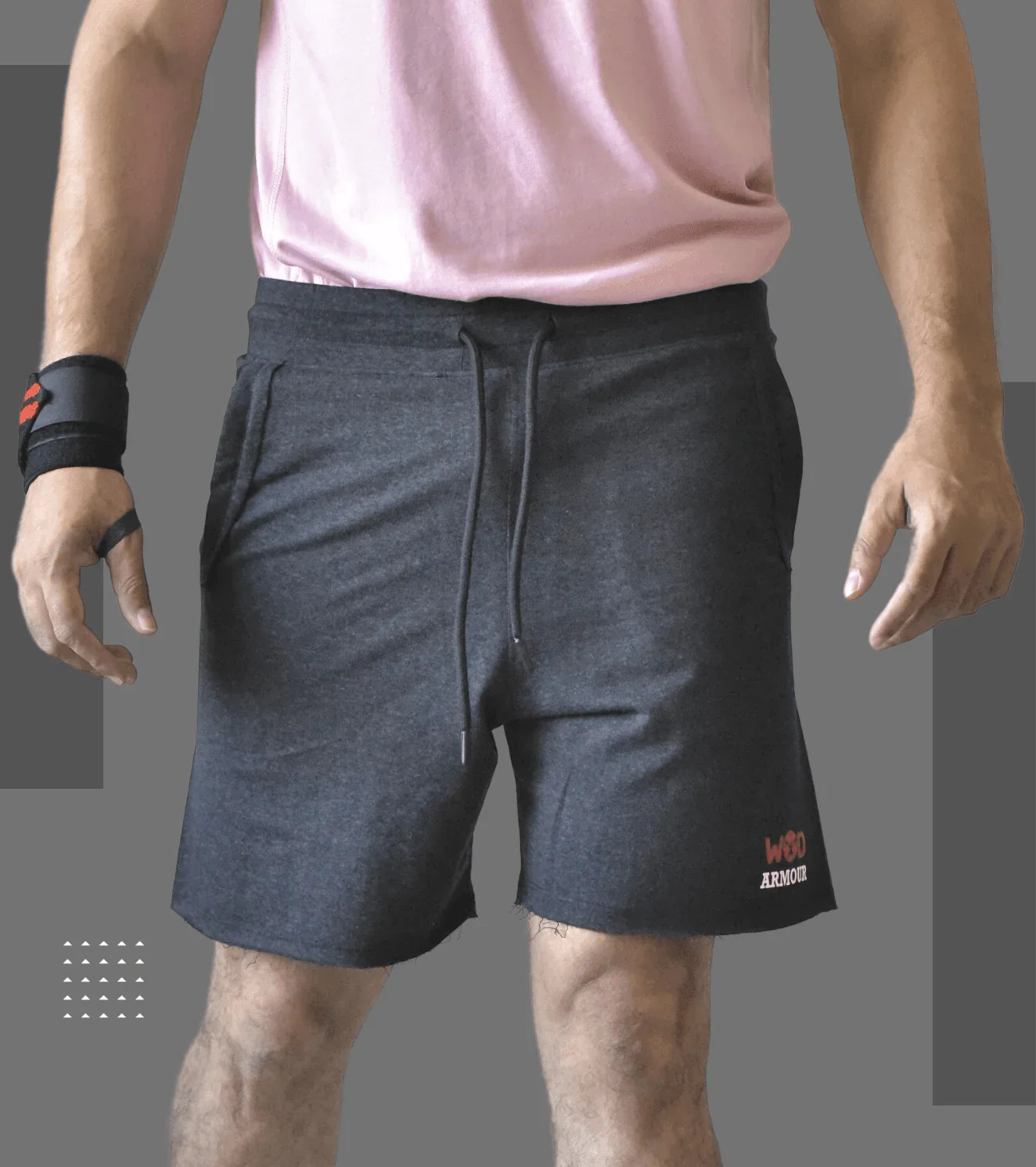Mens cotton top athletic shorts