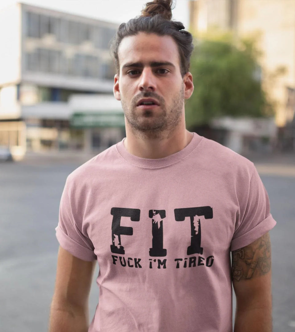 Men's FIT T-Shirt (Salmon Pink)