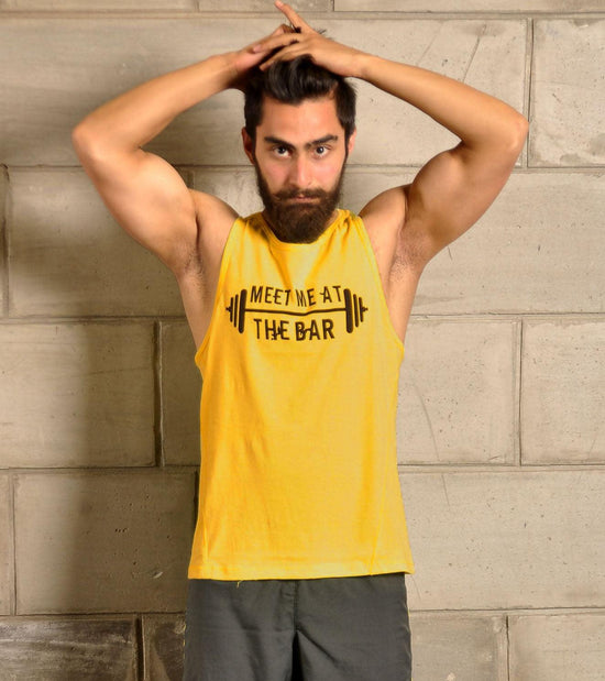 Load image into Gallery viewer, Men&amp;quot;s MMATB Tank Top ( Musturd) - wodarmour
