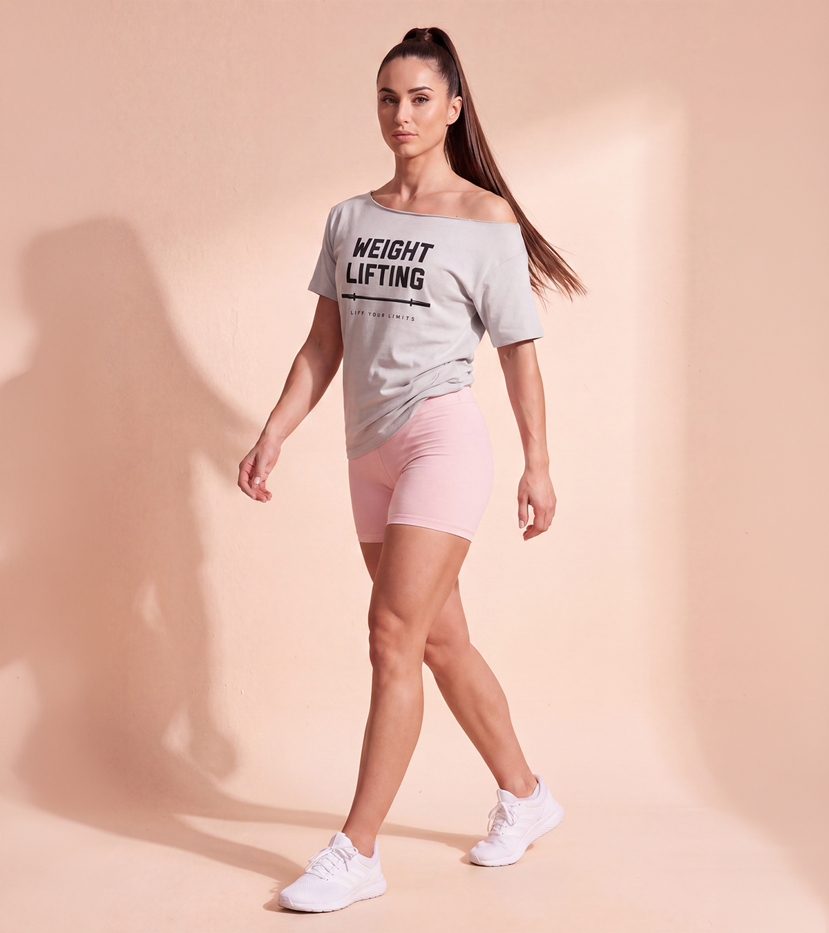 Women's Off-Shoulder WEIGHT LIFTING T-Shirt – image 5