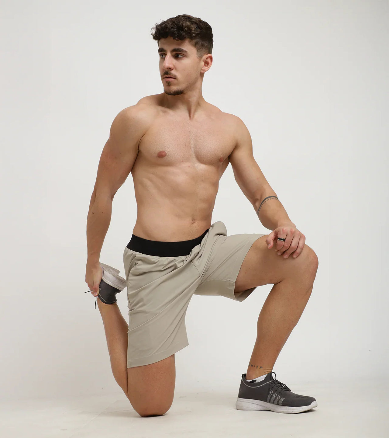 Elite Training Shorts β Sand Beige