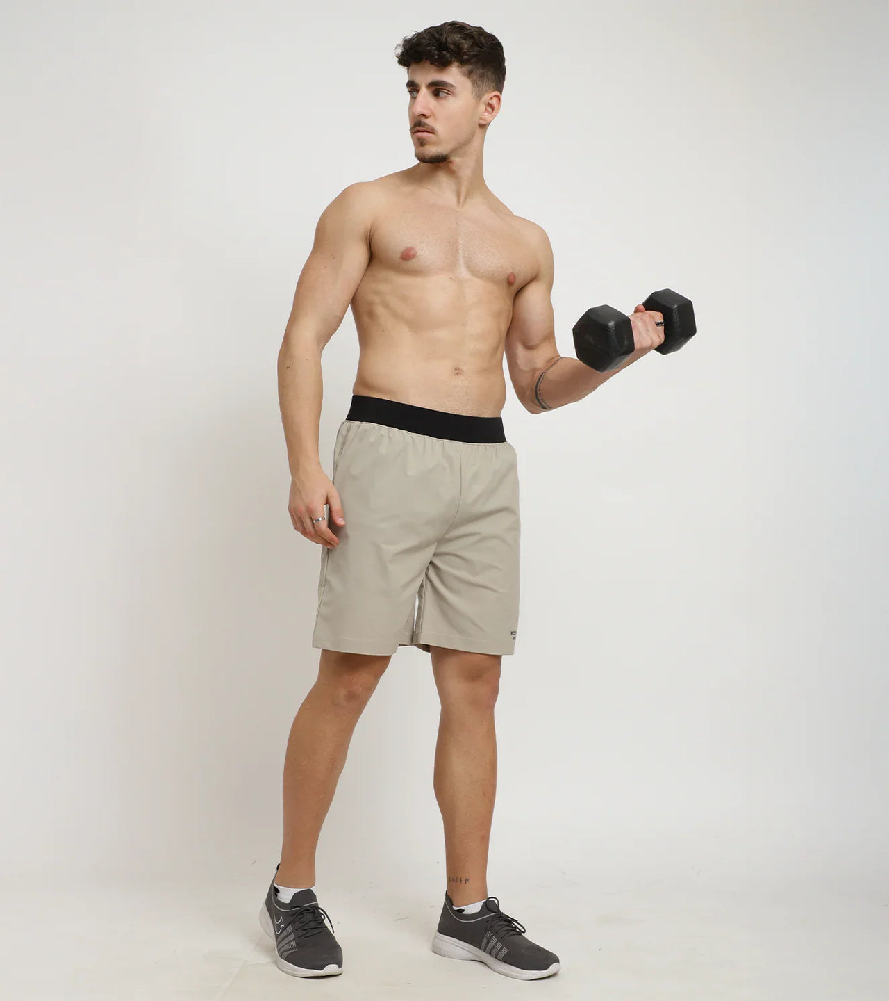 Elite Training Shorts β Sand Beige
