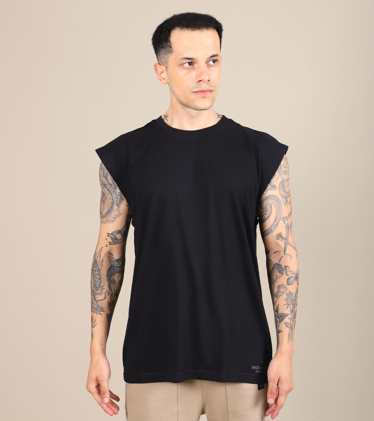 Men’s Sleeveless Training Tank – Black