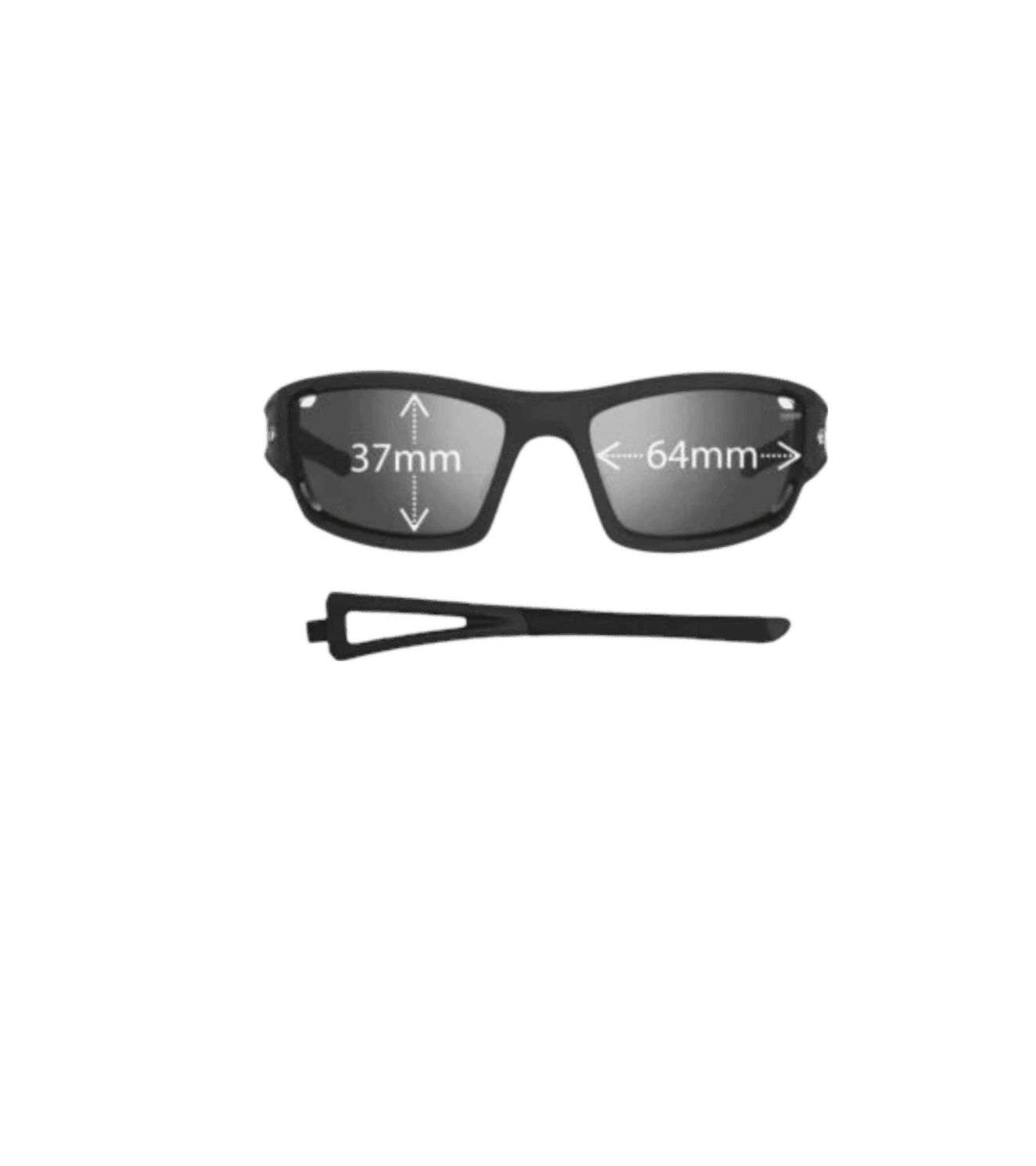 Tifosi Dolomite 2.0 sport sunglasses (Smoke/Matte black) - wodarmour