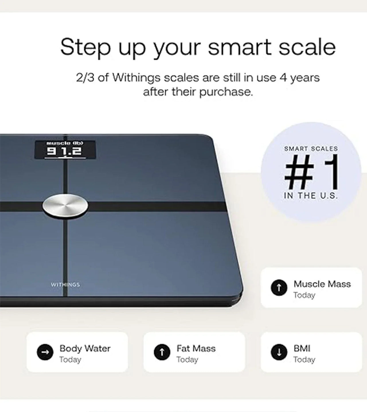 Withings Body+ Wi-Fi bathroom scale for Body Weight - wodarmour