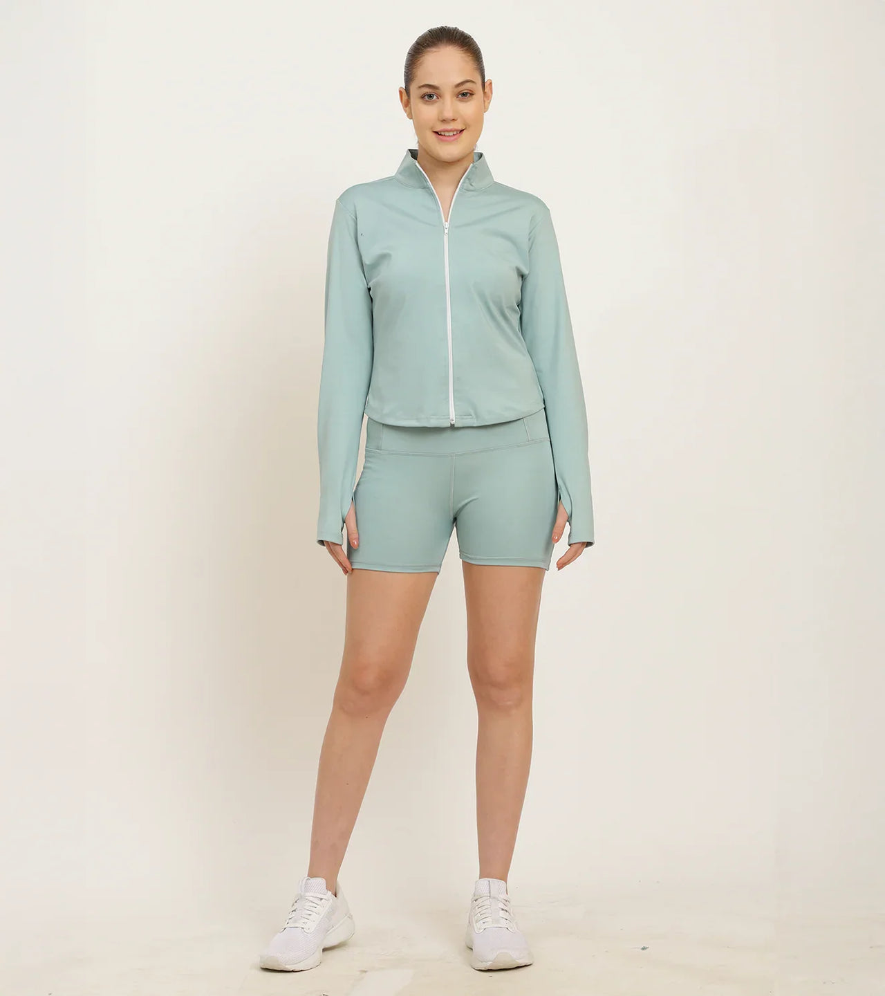 Women's Zip-Up Performance Jacket - Mint Green