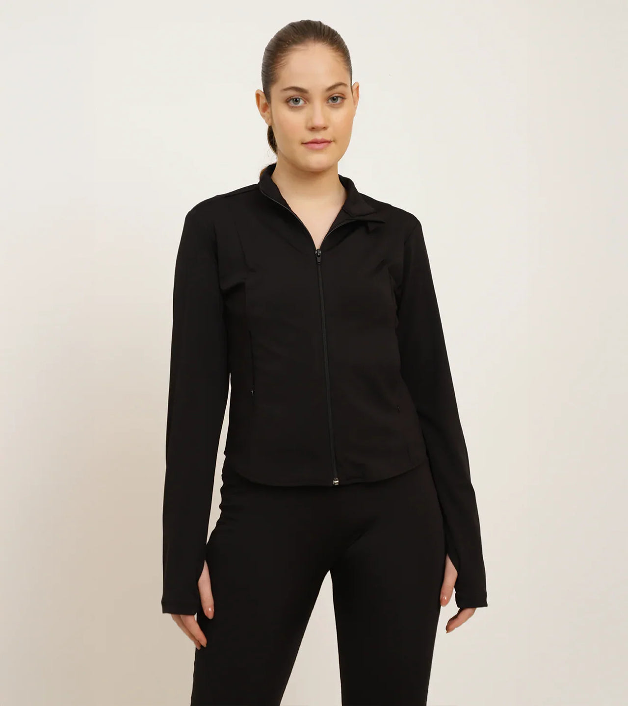 Women's Zip-Up Performance Jacket - Black