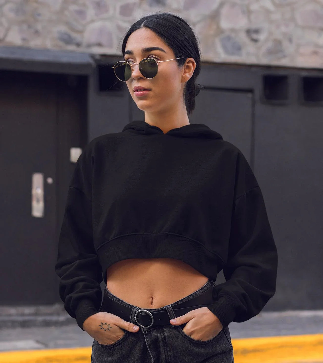 Women's crop Hoodie - wodarmour