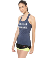 Women's Eat Clean Train Dirty Tank Top - wodarmour