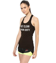 Women's Eat Clean Train Dirty Tank Top - wodarmour