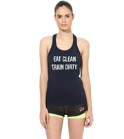Women's Eat Clean Train Dirty Tank Top - wodarmour