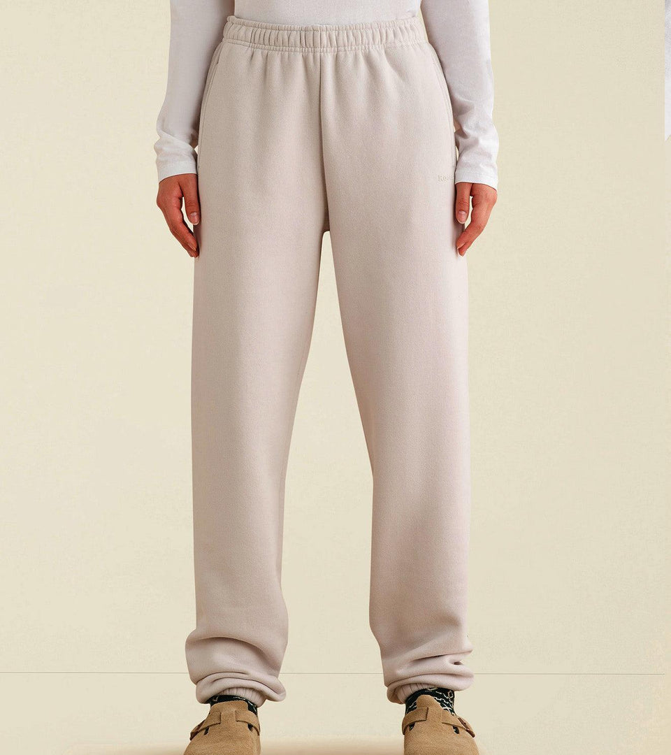 Women's Fleece track pants (Cream)