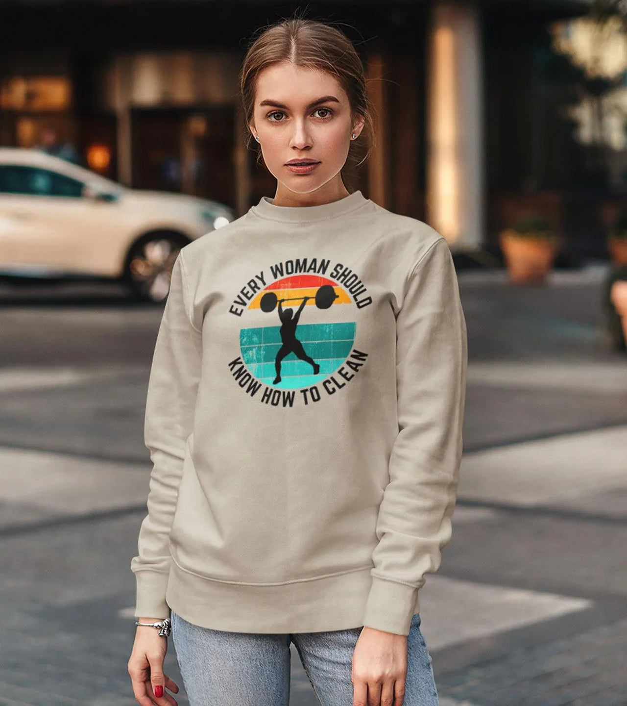 Women's Loose fit Sweatshirt (Clean) - wodarmour