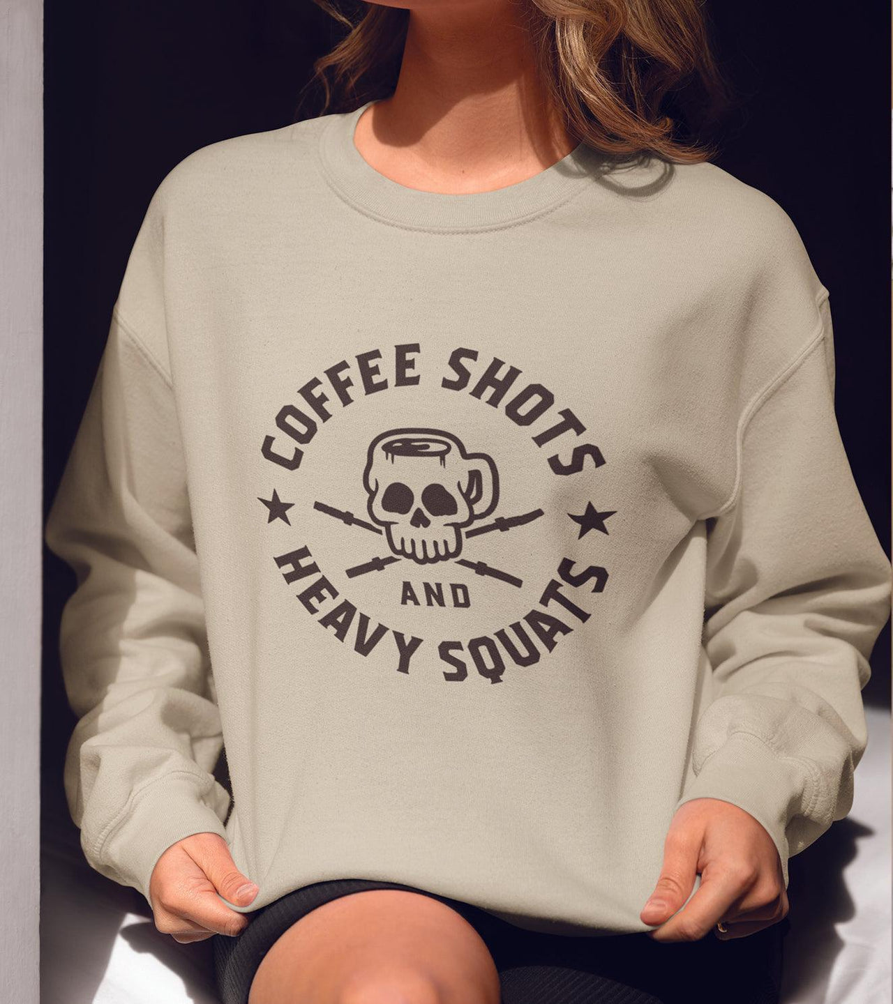 Women's Loose fit Sweatshirt (Coffee) - wodarmour