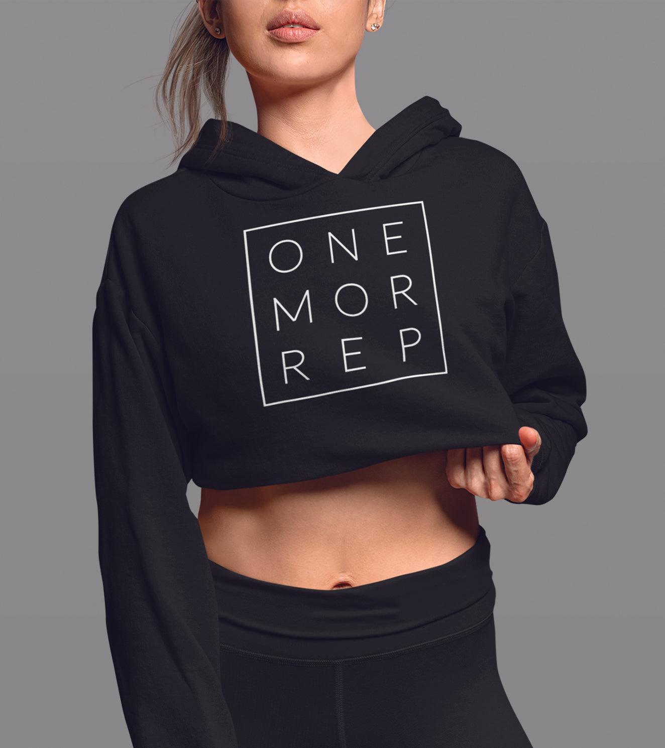 Women's One more rep crop Hoodie - wodarmour