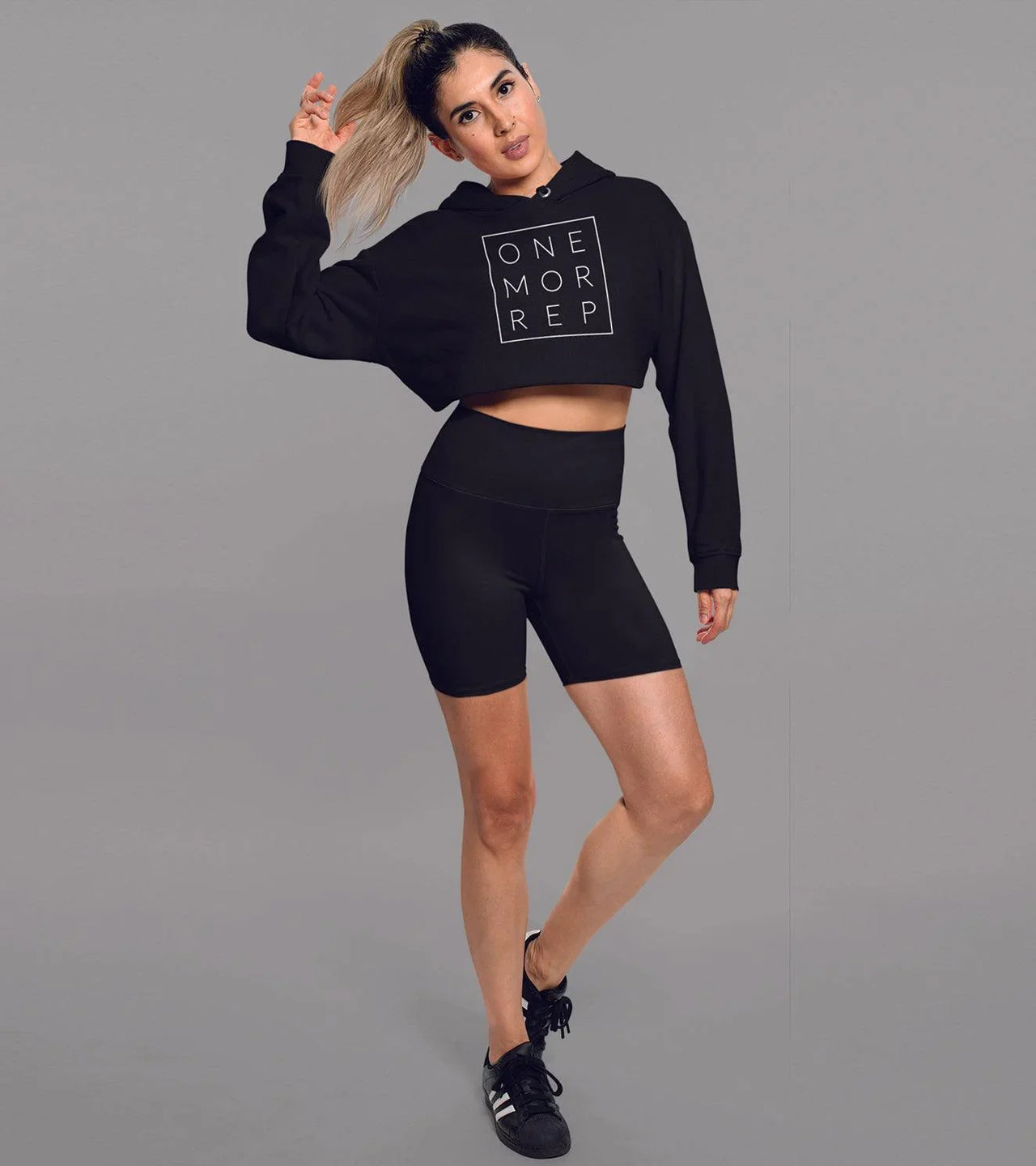 Women's One more rep crop Hoodie - wodarmour