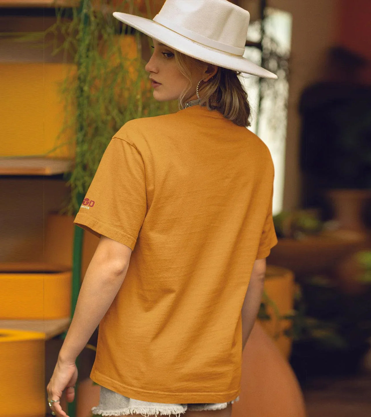 Women's Oversized Musturd T-shirt - wodarmour