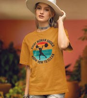 Women's Oversized Musturd T-shirt - wodarmour
