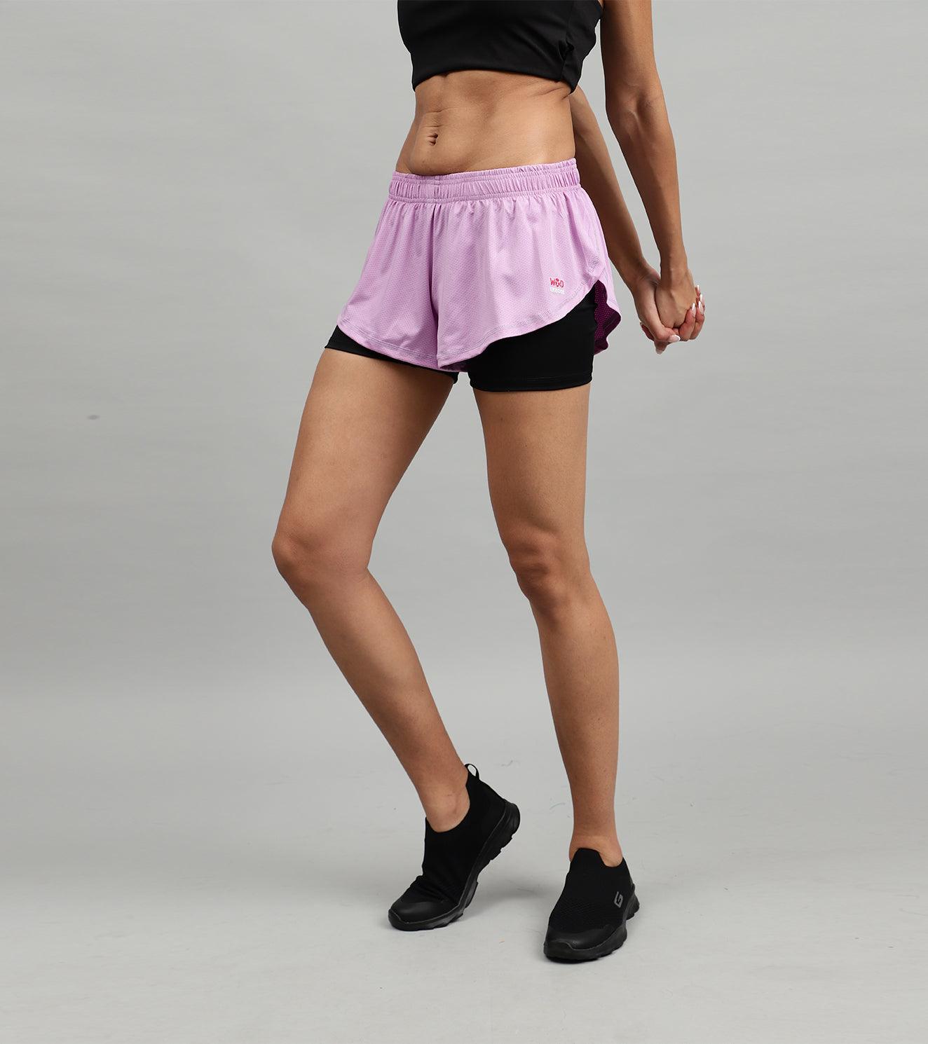 Women's Running & Yoga shorts with compression - wodarmour