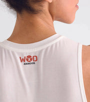 Women's Sleveless crop top White - wodarmour