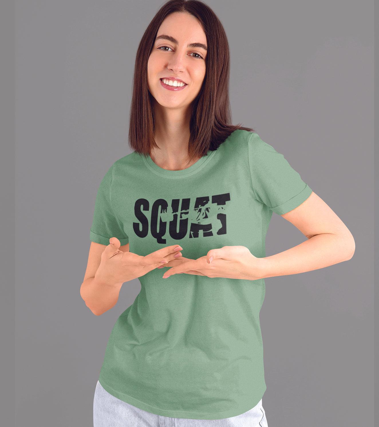 Women's Squat t-shirt ( Amulet ) - wodarmour